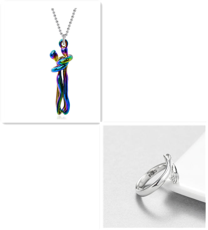 Love Hug Pendant Necklace 🤗