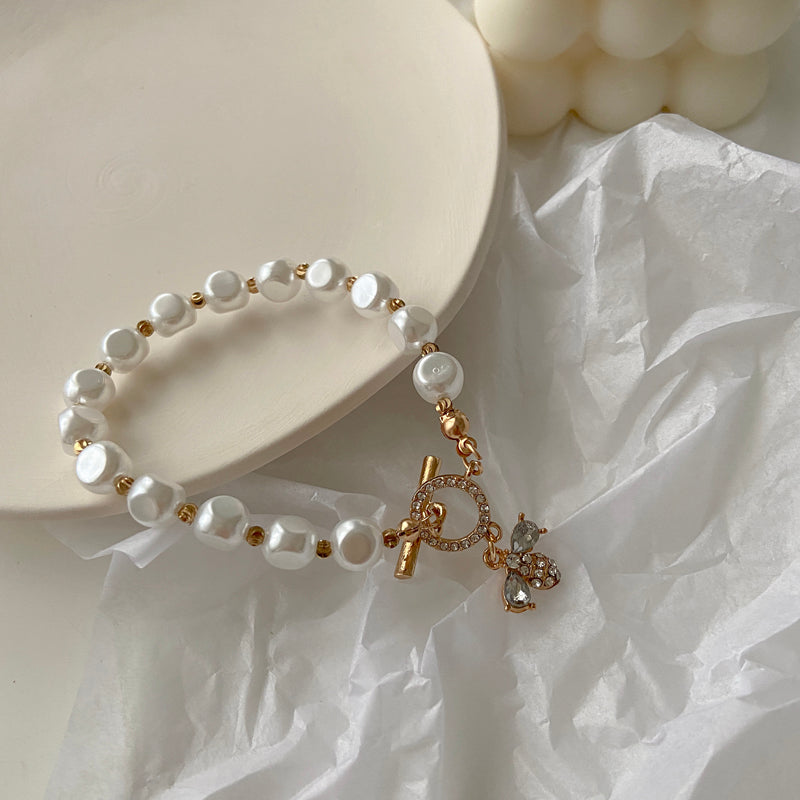 Natural Stone Pearl Bracelet