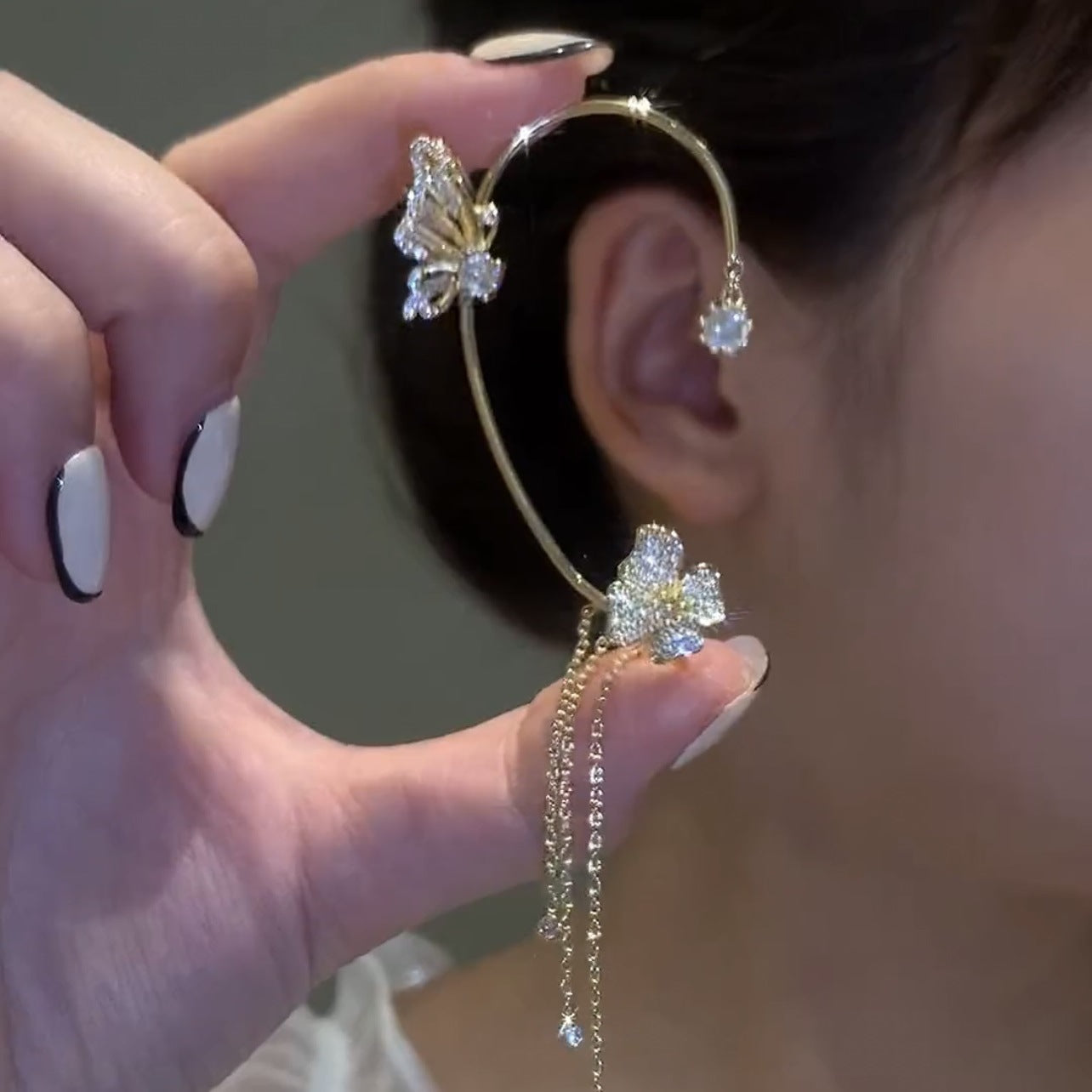 Butterfly Tassel Earrings