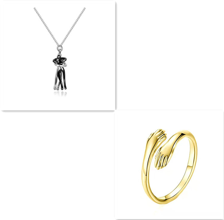 Love Hug Pendant Necklace 🤗