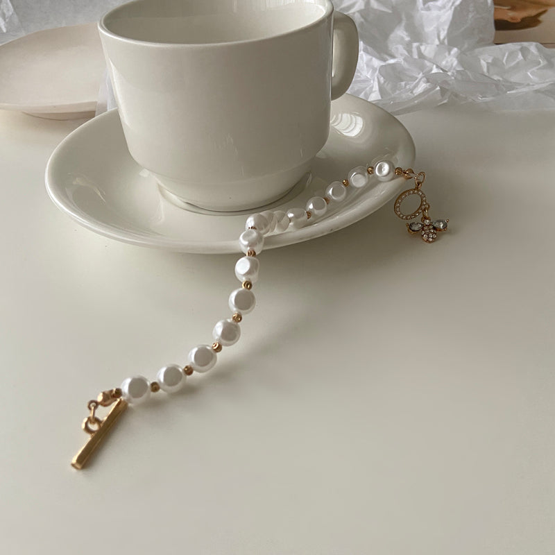 Natural Stone Pearl Bracelet