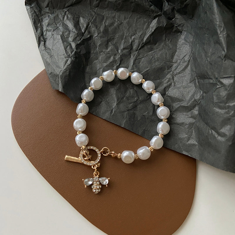Natural Stone Pearl Bracelet