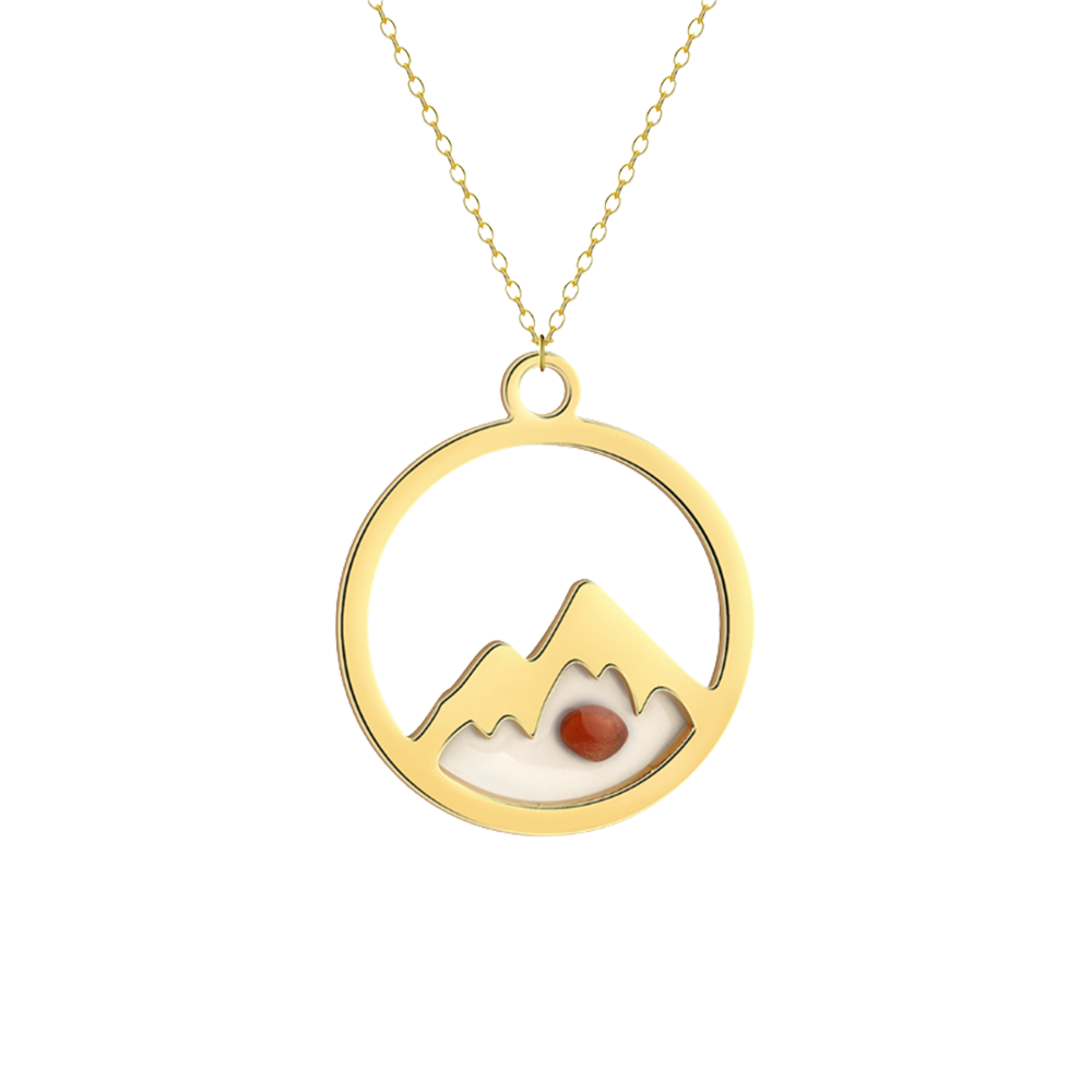 Mustard Seed Mountain Necklace