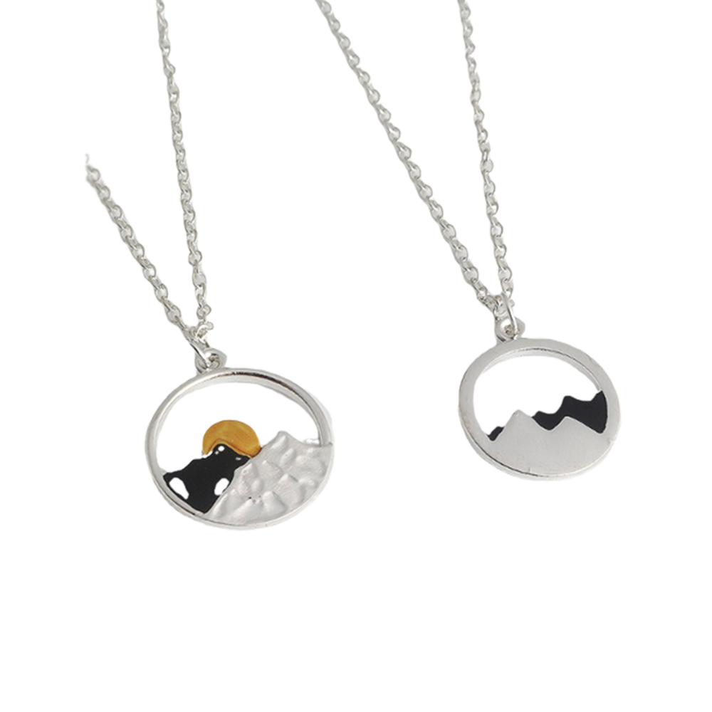 Sunrise Sunset Mountains Pendant