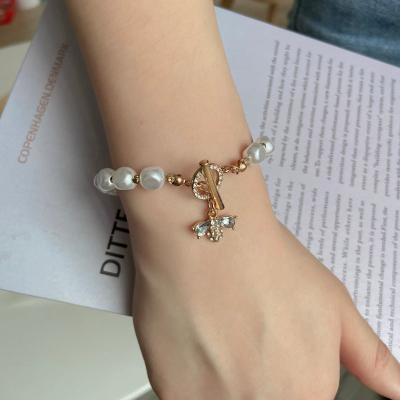 Natural Stone Pearl Bracelet