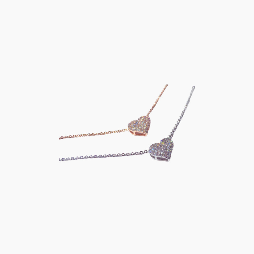 Bling Zircon Heart Necklace