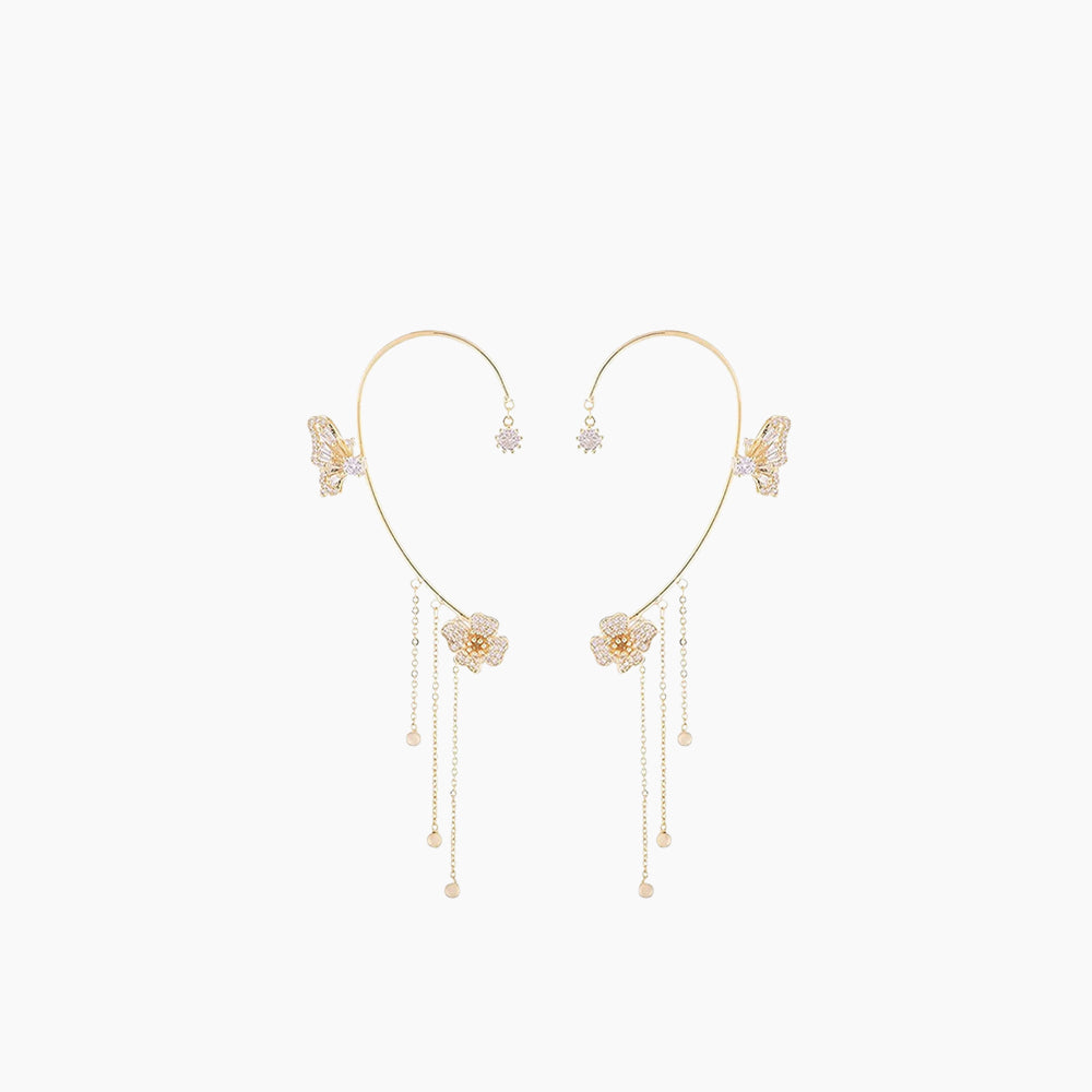 Butterfly Tassel Earrings
