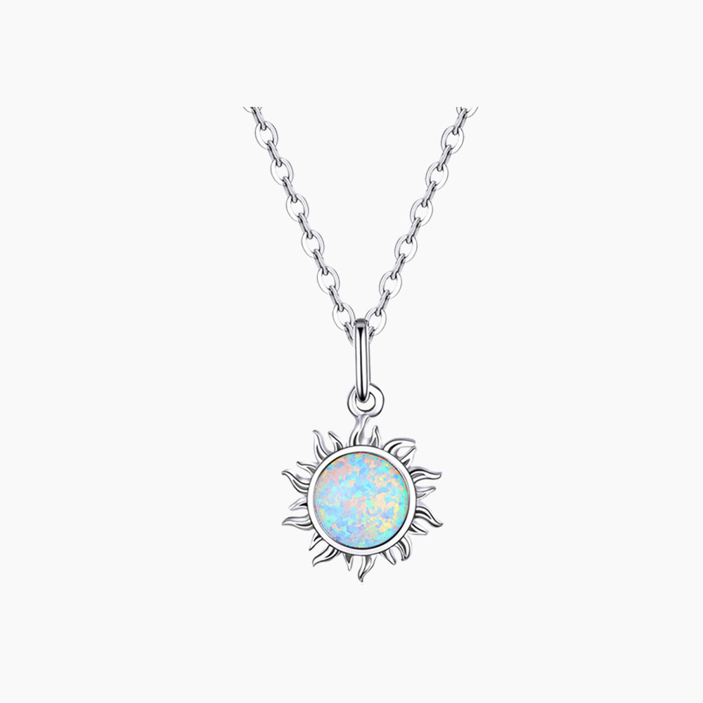 Opal Sun Necklace